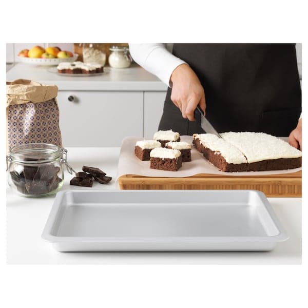 VARDAGEN - Baking tin, silver-colour, 38x26 cm/2.0 l - best price from Maltashopper.com 40256975