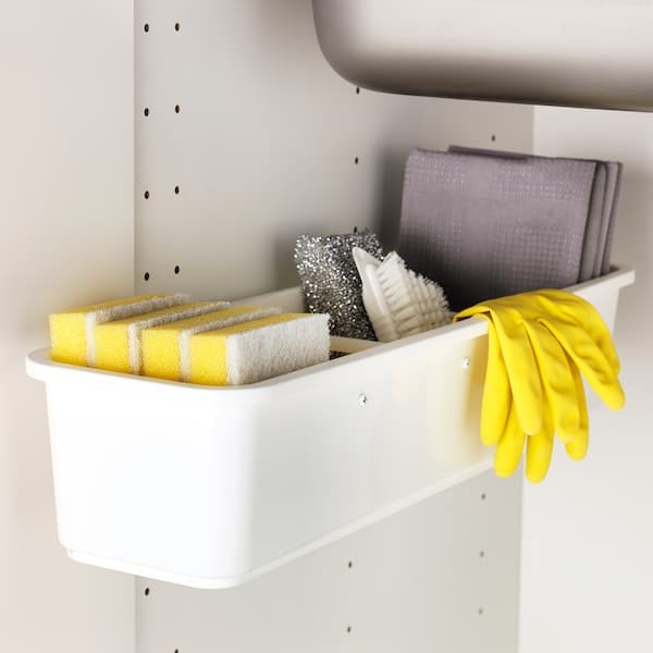 VARIERA - Pull-out container, white - best price from Maltashopper.com 40241795