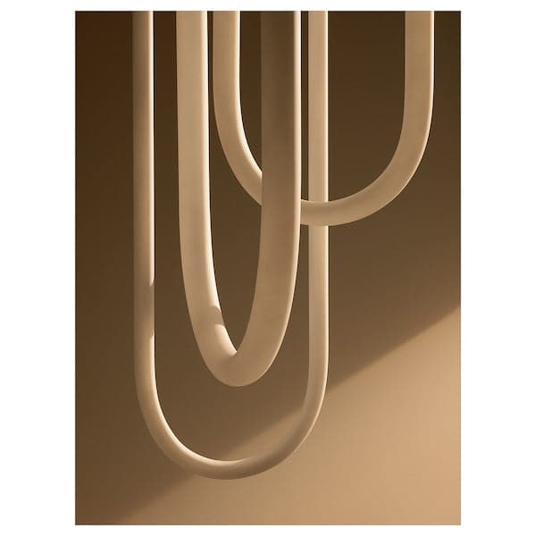 Ikea VARMBLIXT - LED pendant lamp, white frosted glass, 46 cm