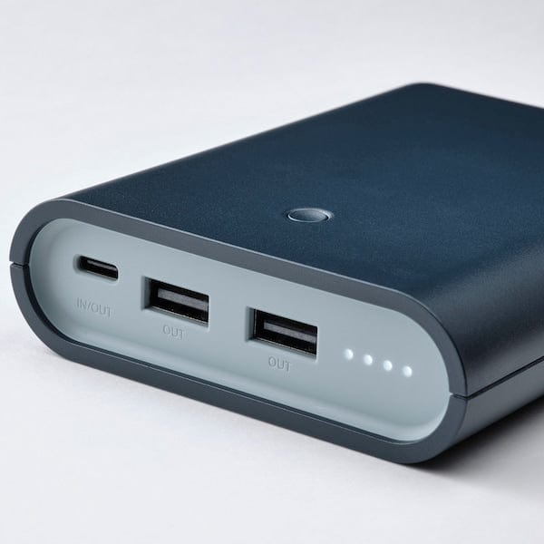 Ikea VARMFRONT - Power bank, dark blue, 10400 mAh
