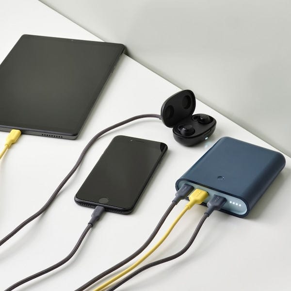 Ikea VARMFRONT - Power bank, dark blue, 10400 mAh