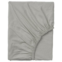 VÅRVIAL fitted sheet for day-bed, light grey, 80x200 cm