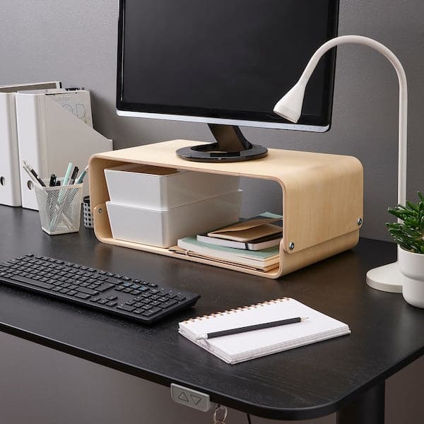 VATTENKAR - Laptop/monitor stand, birch, 52x26 cm - best price from Maltashopper.com 80541565