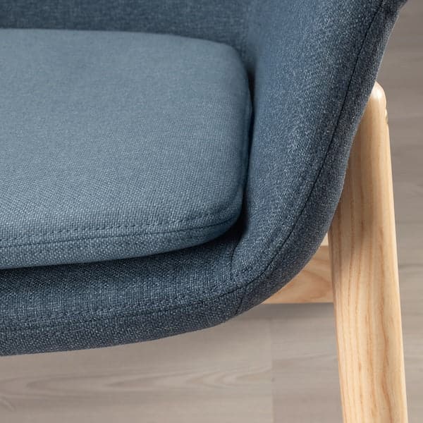 Ikea VEDBO Armchair with high backrest - Gunnared blue ,
