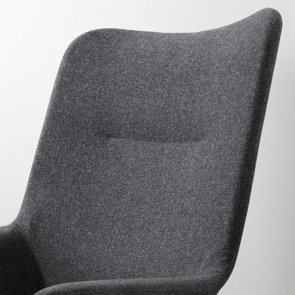 VEDBO Armchair with high backrest - Gunnared dark grey , - best price from Maltashopper.com 10424131