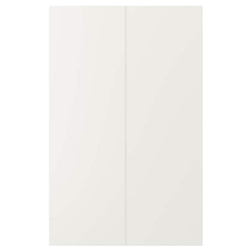 VEDDINGE - 2-p door f corner base cabinet set, white, 25x80 cm