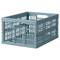VEDKLYV folding box, light blue, 48x35x24 cm