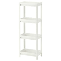 VESKEN shelf unit, white, 37x23x101 cm