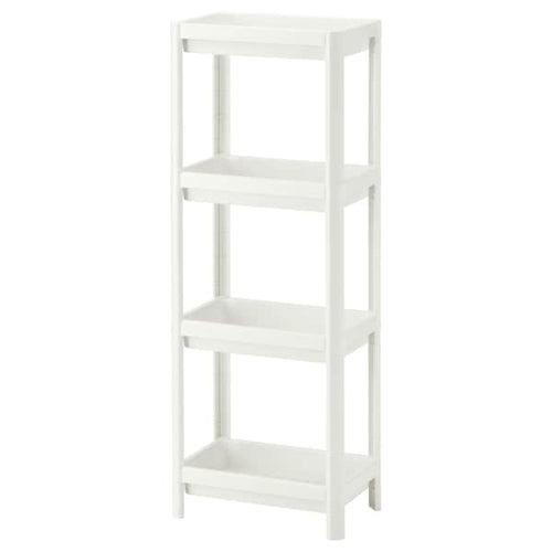 VESKEN - Shelf unit, white, 37x23x101 cm