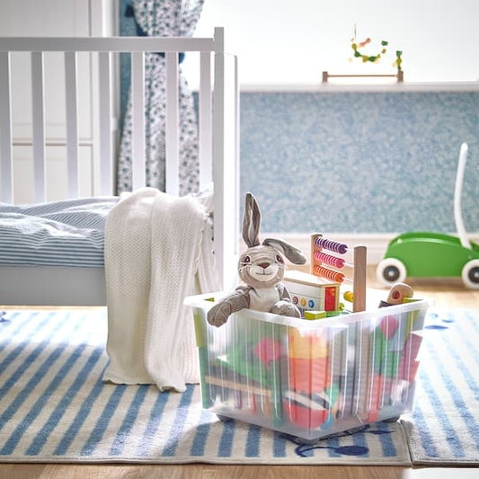 Ikea VESSLA - Storage crate with castors, white, 39x39 cm
