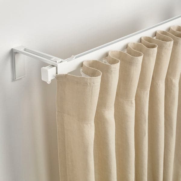 Ikea VIDGA Single wall curtain rail - silver color ,