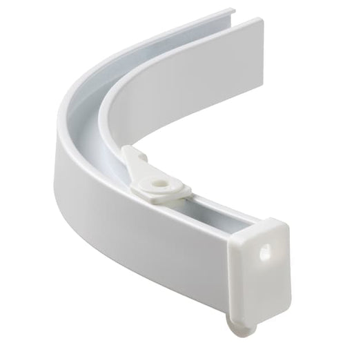 VIDGA - Corner piece, single track, included ceiling fitting/white