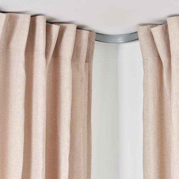 VIDGA Corner element, single rail - ceiling fasteners included/silver color , - best price from Maltashopper.com 50491473