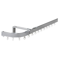VIDGA single track end closing set, silver-colour