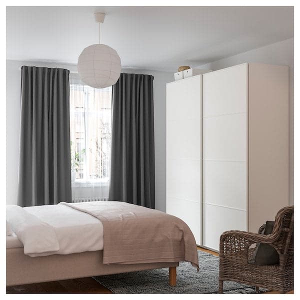 Ikea VIDGA Wall set with 2 rails - silver color ,