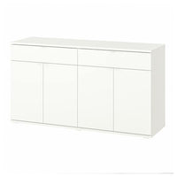 VIHALS sideboard, white, 140x37x75 cm