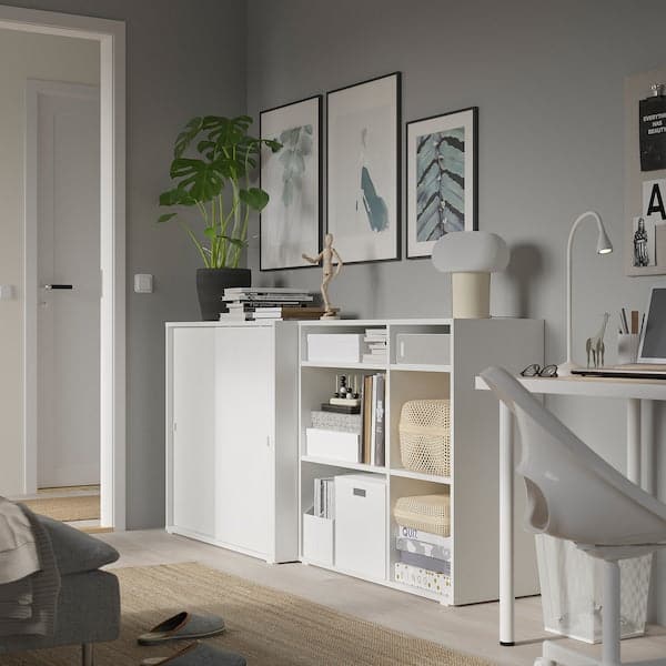 Ikea VIHALS - Storage combination, white, 190x47x90 cm
