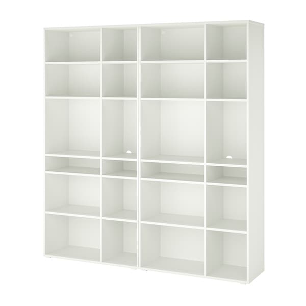 VIHALS - Shelving combination, white, 190x37x200 cm - best price from Maltashopper.com 69440600
