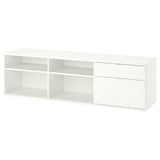 VIHALS TV bench, white, 176x37x50 cm