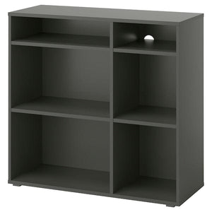 Ikea VIHALS - Shelving unit with 4 shelves, dark grey, 95x37x90 cm