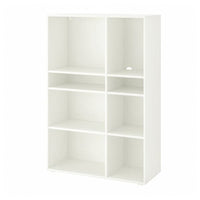 VIHALS shelving unit with 6 shelves, white, 95x37x140 cm