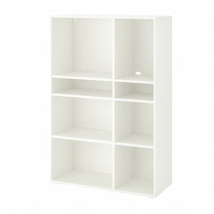 Ikea VIHALS - Shelving unit with 6 shelves, white, 95x37x140 cm