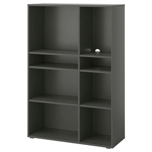 Ikea VIHALS - Shelving unit with 6 shelves, dark grey, 95x37x140 cm