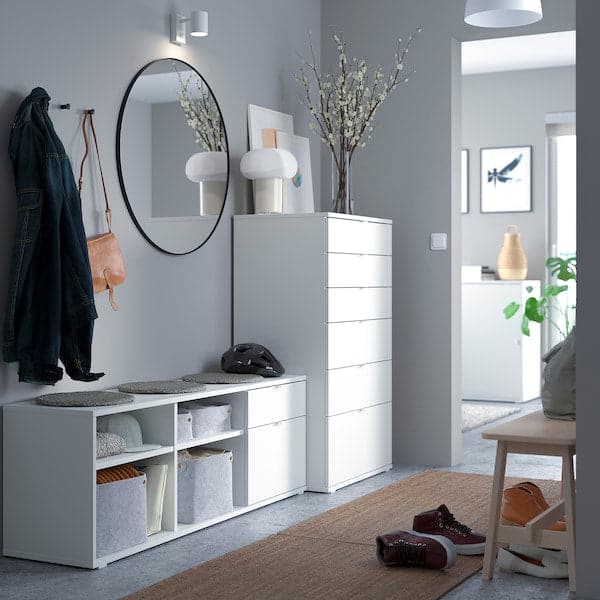 Ikea VIHALS - TV/storage combination, white, 216x47x120 cm