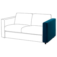VIMLE armrest, Djuparp dark green-blue, 15 cm