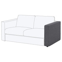 VIMLE armrest, Gunnared medium grey, 15x61x93 cm