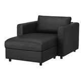 VIMLE chaise longue, Grann/Bomstad black, 111 cm