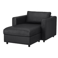 VIMLE chaise longue, Grann/Bomstad black, 111 cm