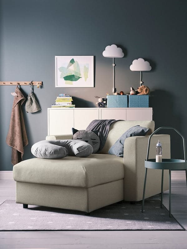 VIMLE Chaise Longue - Gunnared beige , - best price from Maltashopper.com 69399894