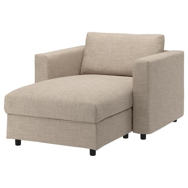 VIMLE - Chaise-longue, Hillared beige , - best price from Maltashopper.com 89434311