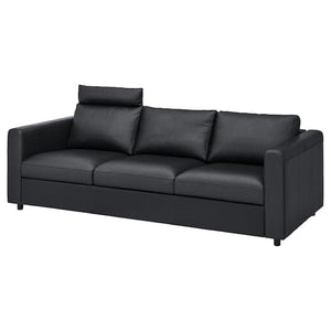 Ikea VIMLE 3-seater sofa - with headrest/Grann/Bomstad black ,