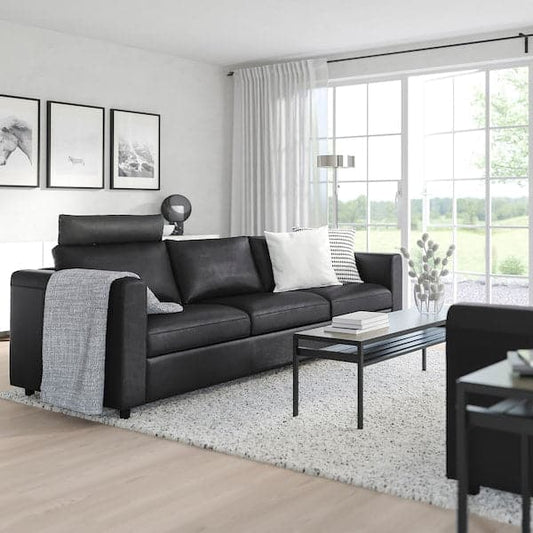 Ikea VIMLE 3-seater sofa - with headrest/Grann/Bomstad black ,