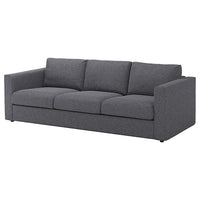 VIMLE 3-seat sofa, Gunnared medium grey, 241 cm