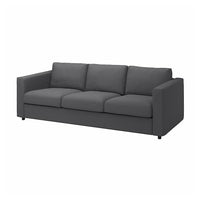 VIMLE 3-seat sofa, Hallarp grey, 241 cm