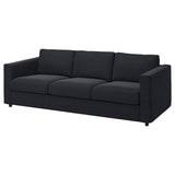 VIMLE 3-seat sofa, Saxemara black-blue, 241 cm
