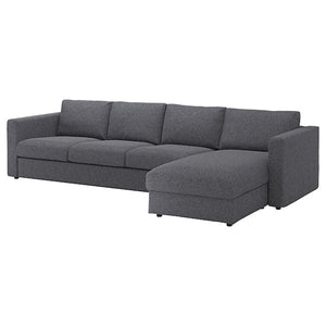VIMLE 4-seater sofa with chaise-longue - Smoke grey Gunnared , - best price from Maltashopper.com 19399486