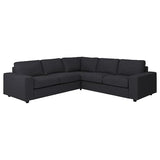 VIMLE corner sofa, 4-seat, with wide armrests/Hillared anthracite, 15x68x98 cm