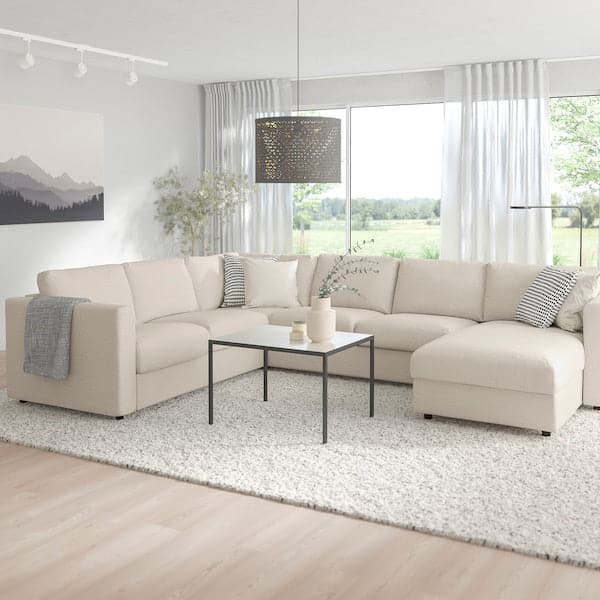 Ikea VIMLE 5-seater corner sofa - with beige chaise-longue/Gunnared ,