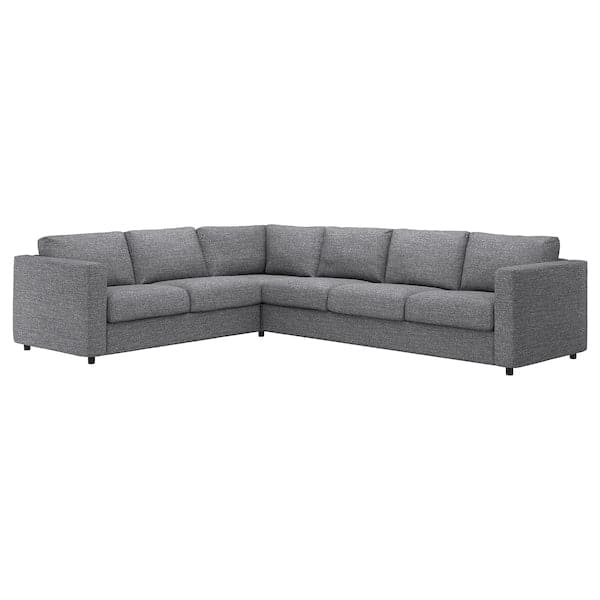 Ikea VIMLE - 5 seater corner sofa, Lejde grey/black ,