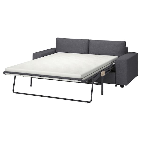 Ikea VIMLE - 2-seater sofa bed, with wide armrests/Gunnared smoky grey ,
