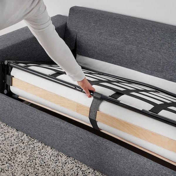Ikea VIMLE - 2-seater sofa bed, with wide armrests/Gunnared smoky grey ,