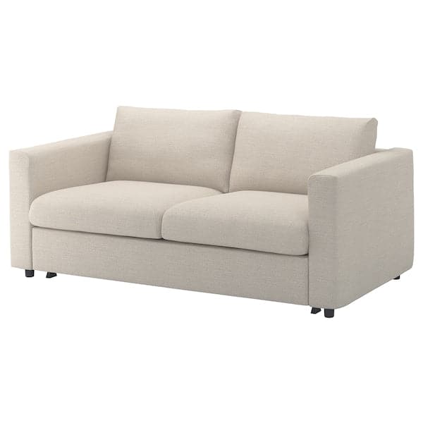 VIMLE - 2-seater sofa bed, Gunnared beige , - best price from Maltashopper.com 89545229