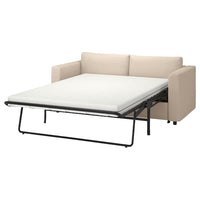 VIMLE 2-seat sofa-bed, Hallarp beige, 190 cm