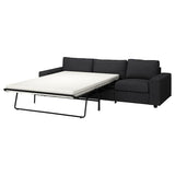 VIMLE 3-seat sofa-bed, with wide armrests/Hillared anthracite, 275 cm