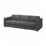 VIMLE 3-seat sofa-bed, Hallarp grey, 261 cm
