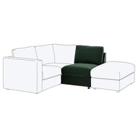 VIMLE 1-seat section, Djuparp dark green, 71 cm